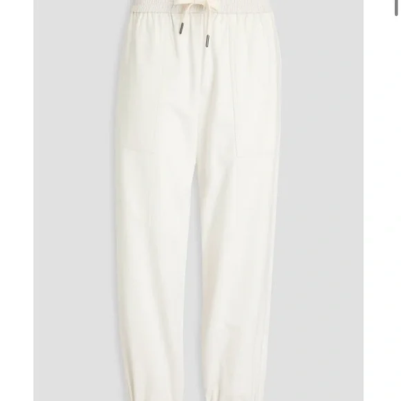 Brunello Cucinelli cropped French cotton track pants